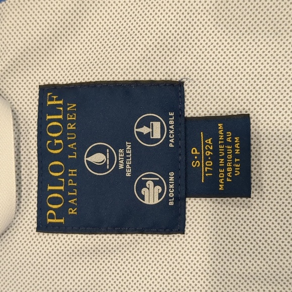 Polo Ralph Lauren Golf Men's water repellent jacket size small blue - Picture 9 of 10